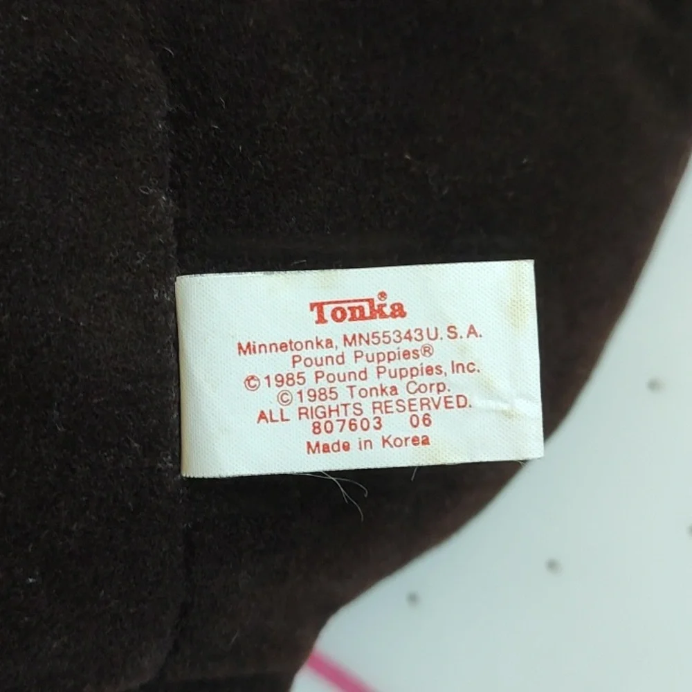 Vintage 1985 Tonka Pound Puppies Chocolate Brown *TEAR* - Picture 7 of 8
